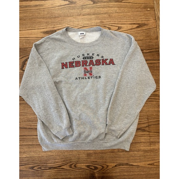 Vintage Y2K Nebraska Huskers Athletics CSA Spell Out Crewneck Sweatshirt Size XL - Picture 1 of 8